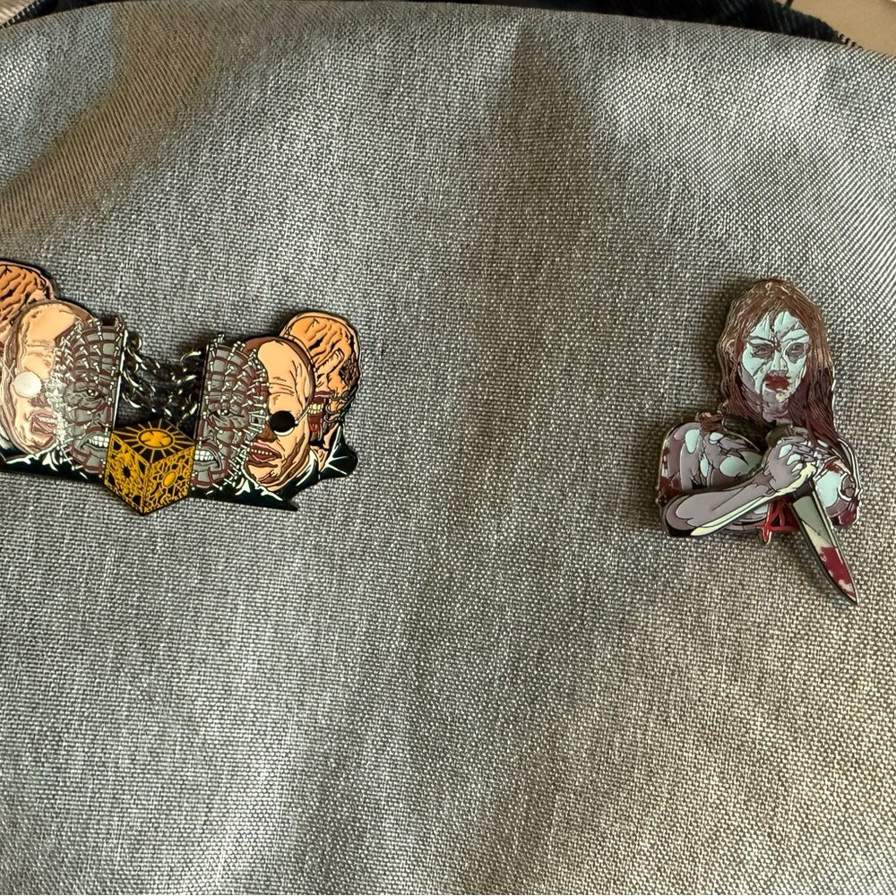 Horror-Themed Enamel Pin Set